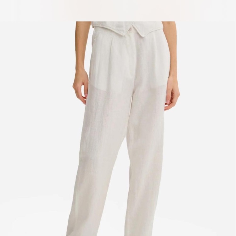 MATE the Label Organic Linen Tailored Pants